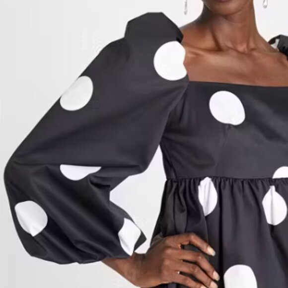 Kate Spade Giant Dot Faille Mini Dress - Picture 2 of 7